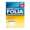 Folia samoprzylepna do drukarek atramentowych przezroczysta błysk (10ark.) 434020 ARGO