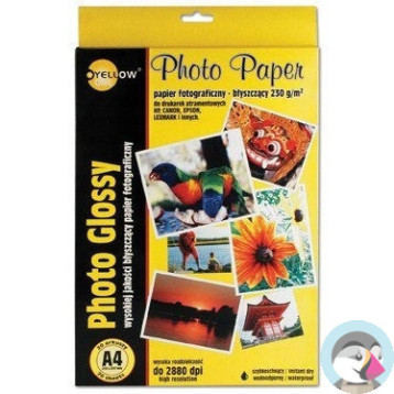 Papier foto YELLOW ONE A4 130g A20 błyszczący (4G130) 150-1177