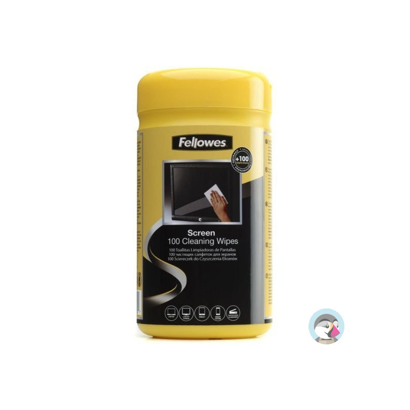 Ściereczki nasączone do ekranu FELLOWES tuba 100szt. 9970330
