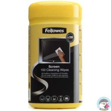 Ściereczki nasączone do ekranu FELLOWES tuba 100szt. 9970330