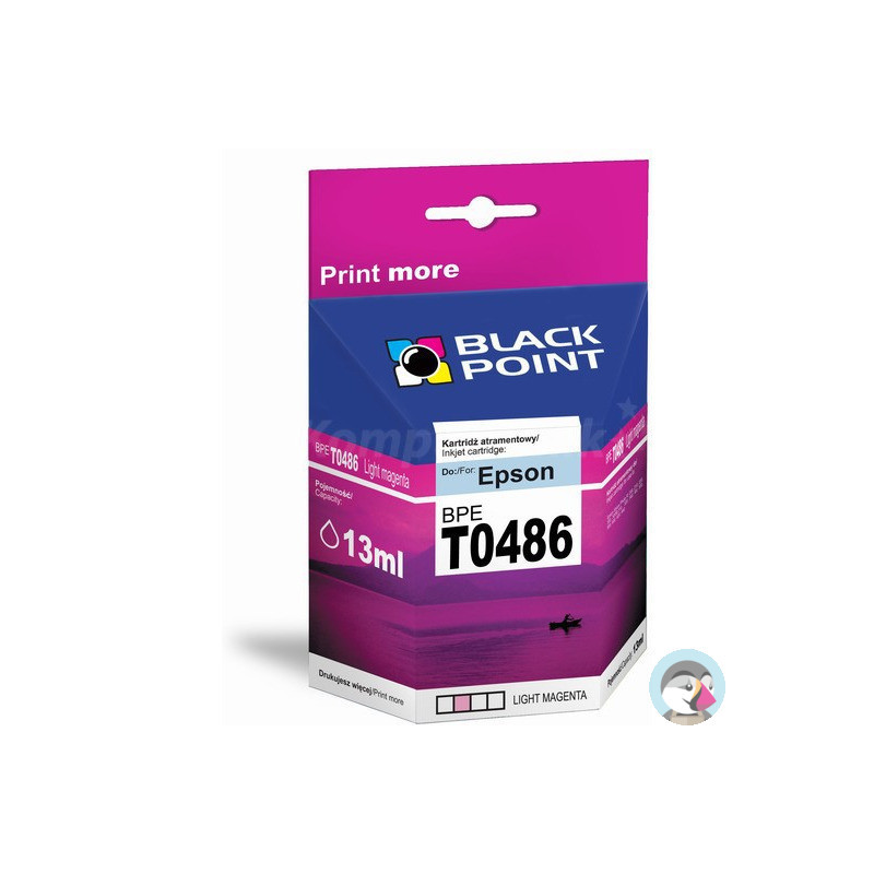 Tusz BLACK POINT (BPET0486LM) jasny purpurowy 13ml zamiennik EPSON (T0486/C13T04864010) R200/220/300