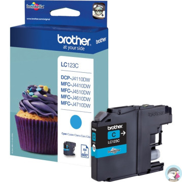 Tusz BROTHER (LC123C) niebieski 600str