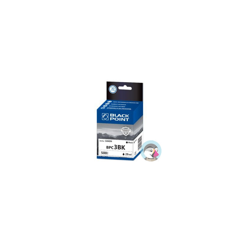 Tusz BLACK POINT (BPC3BK) czarny 29ml zamiennik CANON (BCI-3BK) BJC3000/6000/i550