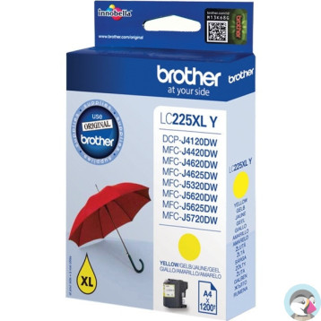 Tusz BROTHER (LC225XL-Y) żółty 1200str