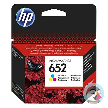 Tusz HP 652 (F6V24AE) kolor 200str 1115/2135/2136/3635/3835/4675