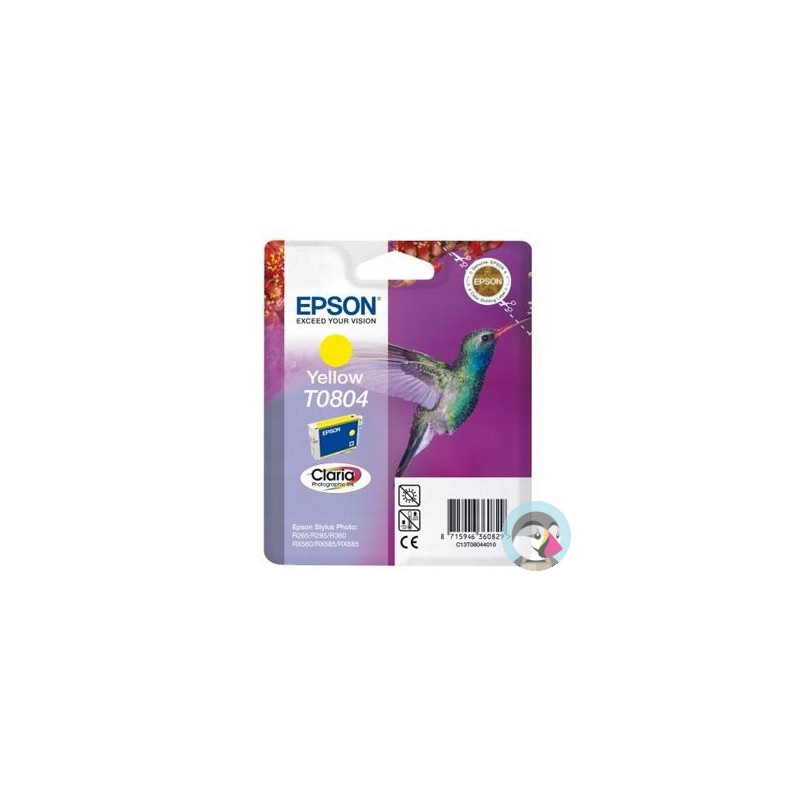 Tusz EPSON (T0804/C13T08044011) żółty 250str Stylus Photo R265/360/RX560