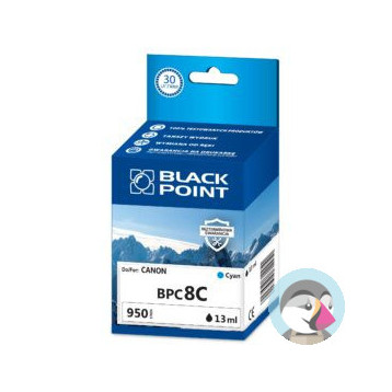Tusz BLACK POINT (BPC8C) niebieski 1180str zamiennik CANON (CLI-8C/0621B001) IP4200/4300/4500/5200