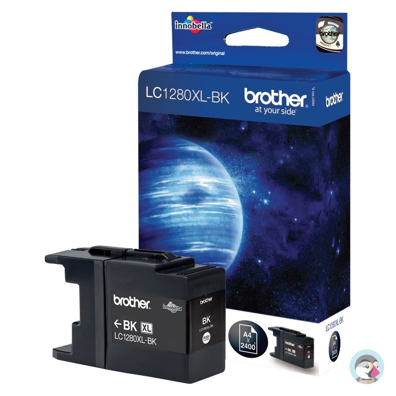 Tusz BROTHER (LC1280XL-BK) czarny 2400str MFC J6910/MFC J6710DW
