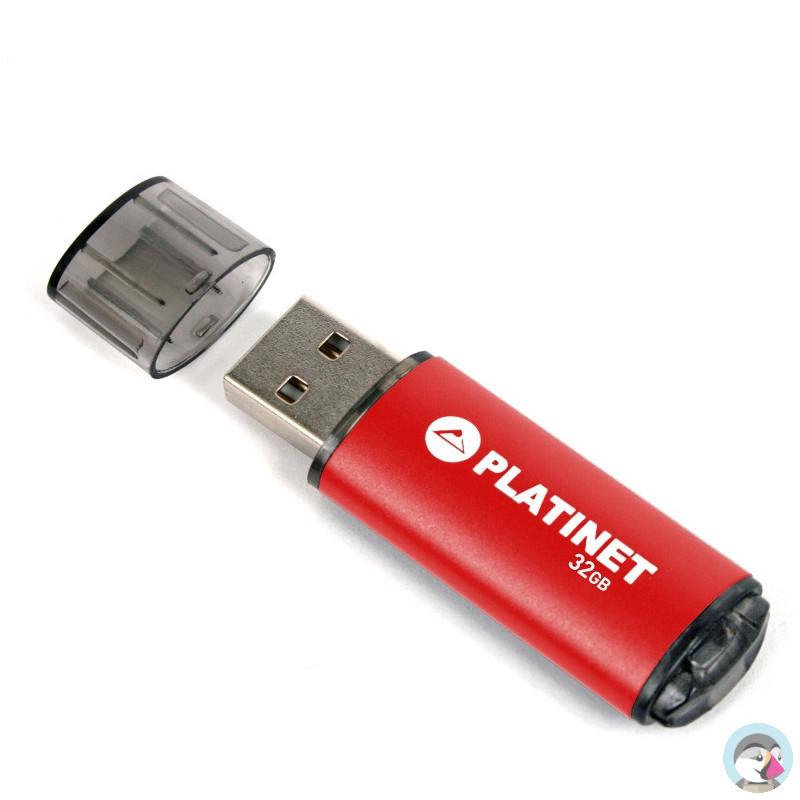 Pamięć USB-A 32GB PLATINET X-DEPO USB 2.0 czerwony (42969)