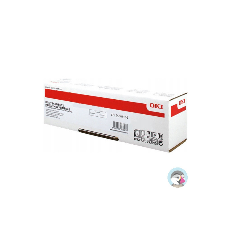 Toner OKI (45807106) czarny 7000str B412/B432/B512/MB472/MB492