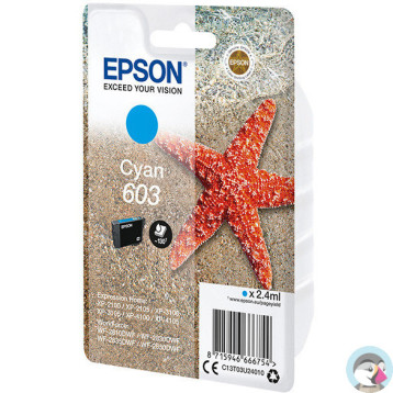 Tusz EPSON (603/C13T03U24010) niebieski 2,4ml
