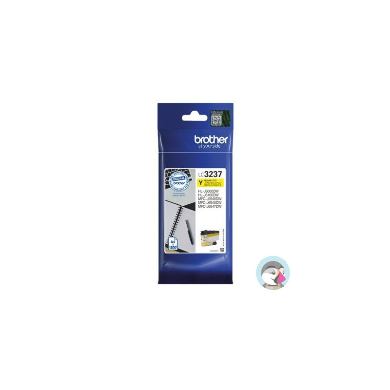 Tusz BROTHER (LC3237Y) żółty 1500str