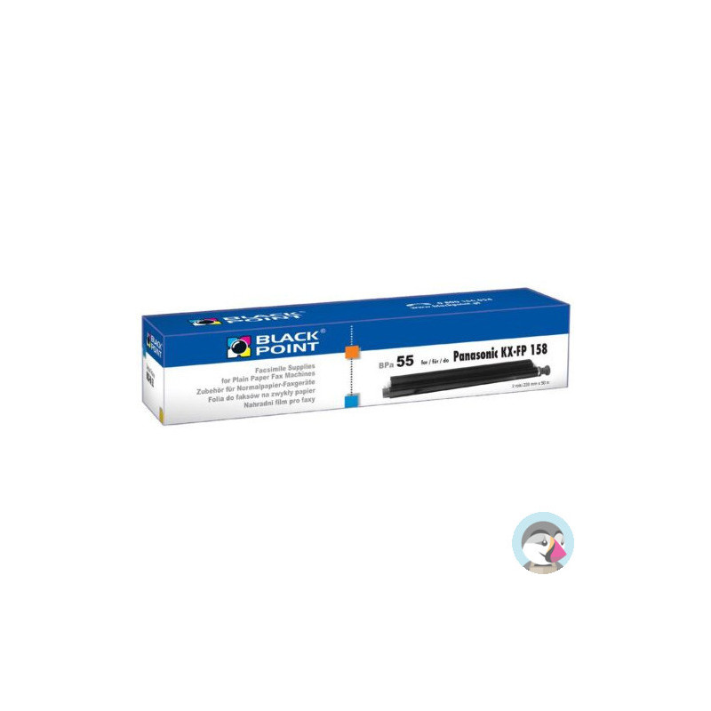 Folia do faksu BLACK POINT (BPPA55) zamiennik PANASONIC (KX-FA55) KX-FP80/81/85/153/158