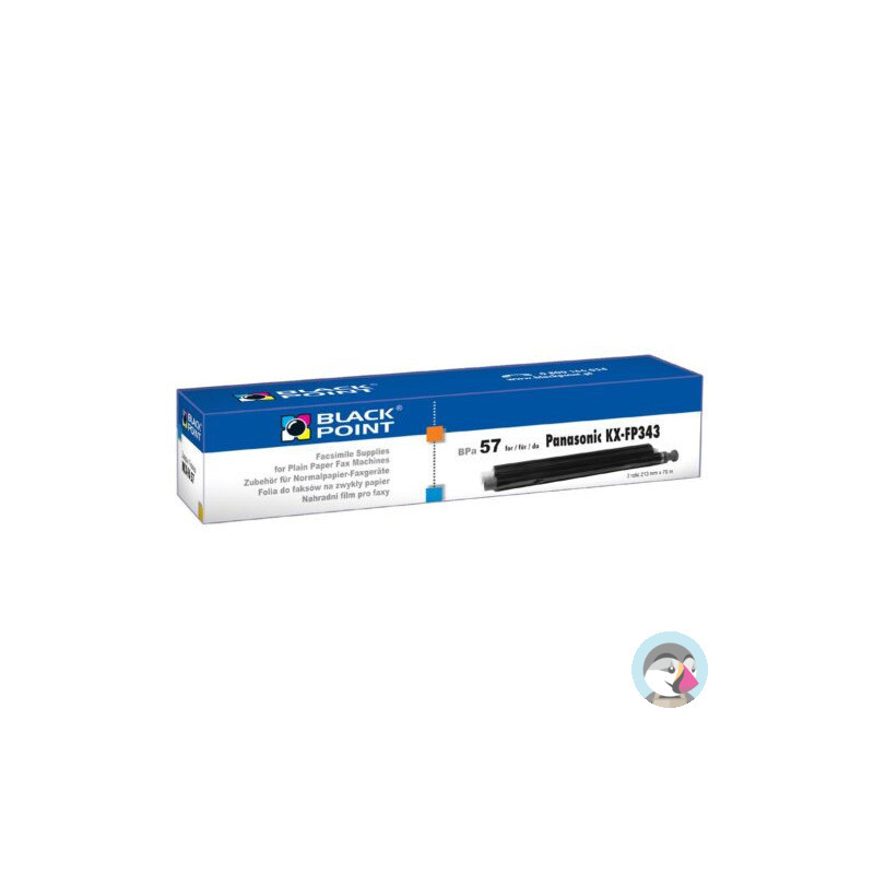 Folia do faksu BLACK POINT (BPPA57) zamiennik PANASONIC (KX-FA57A/KX-FA57X) KX-FP 343/363