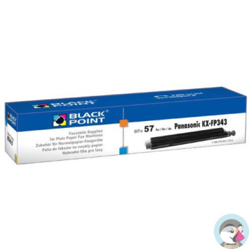 Folia do faksu BLACK POINT (BPPA57) zamiennik PANASONIC (KX-FA57A/KX-FA57X) KX-FP 343/363