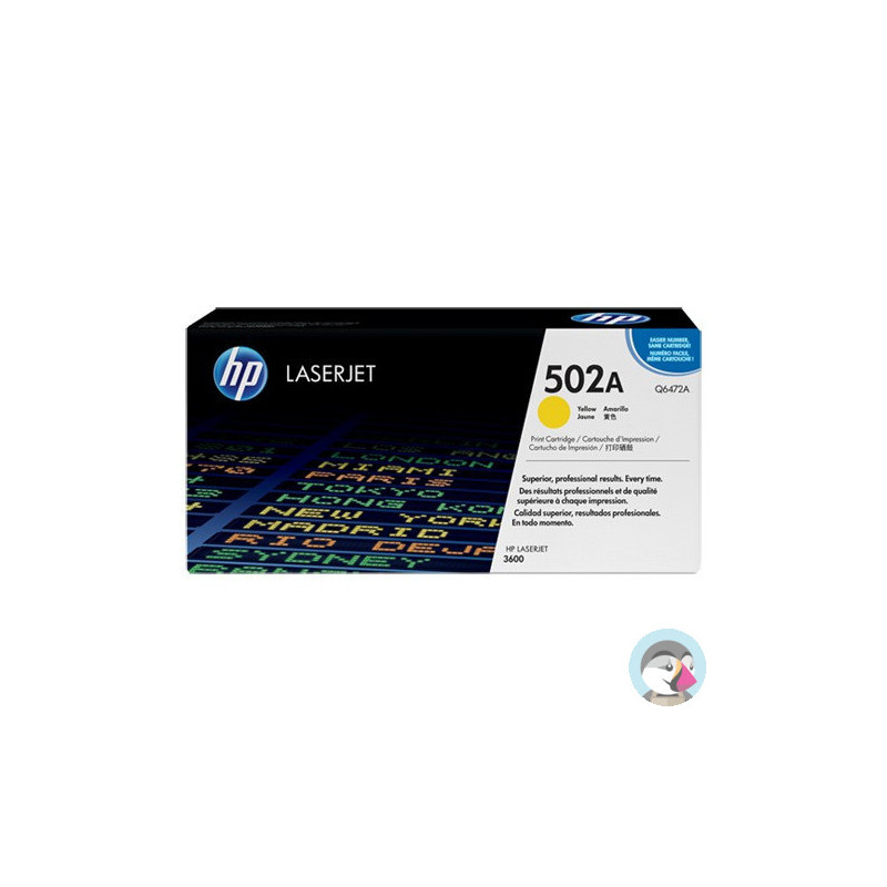Toner HP 502A (Q6472A) żółty 4000str 3600