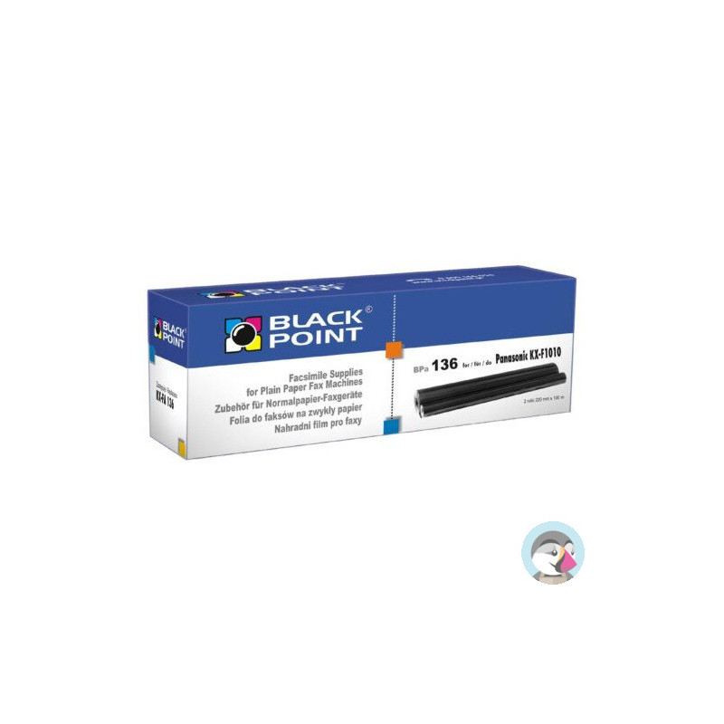 Folia do faksu BLACK POINT (BPPA136) zamiennik PANASONIC (KX-FA136) KX-F969/1010/1015