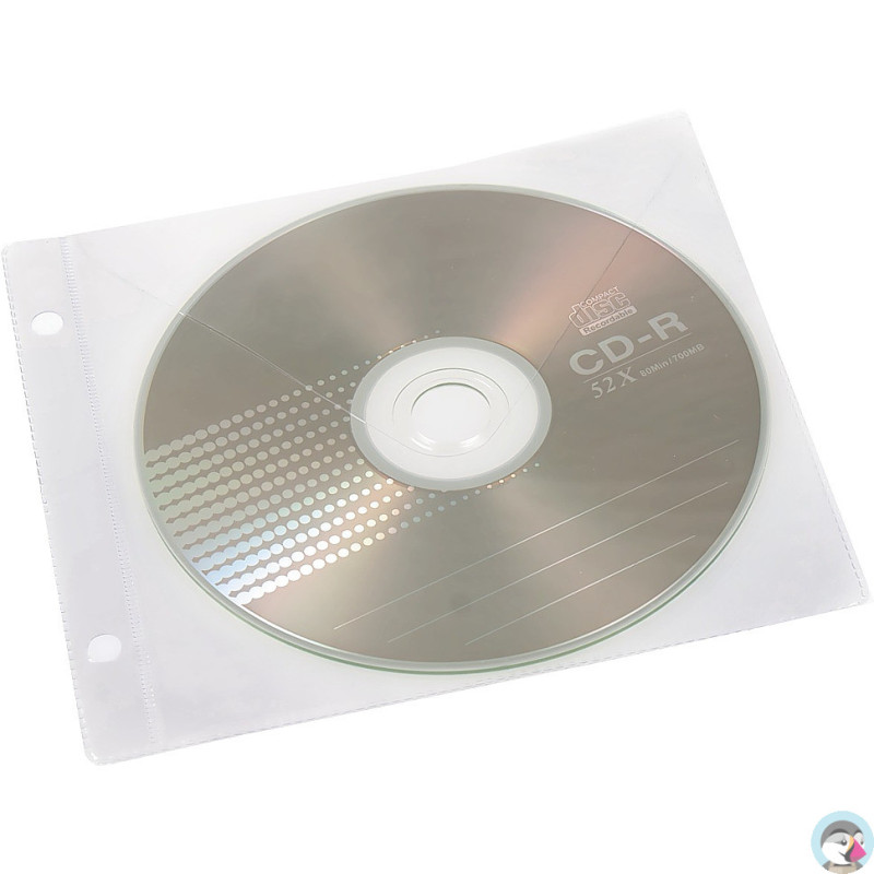 Koszulki groszkowe na płyty CD DVD 10 sztuk ET-18 BIURFOL