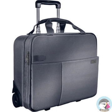 Torba na laptopa na kółkach 15,6 LEITZ Smart srebrno-szara 60590084
