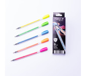 Pióro żelowe GZ-031 fluo 5szt. EKO etui RYSTOR 426-525EKO