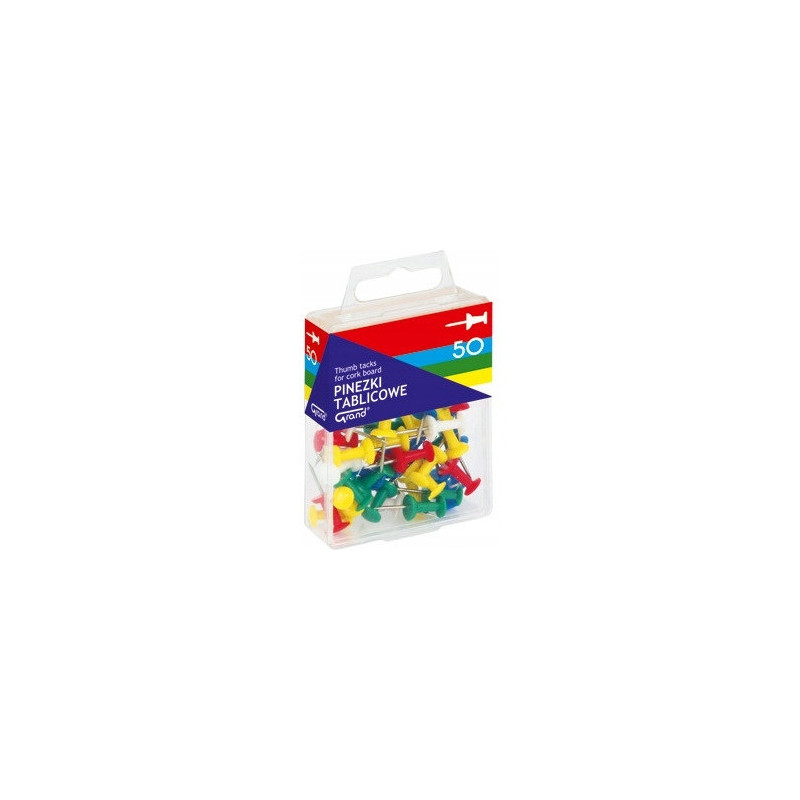 Pinezka tablicowa (50szt)GRAND 110-1116 op. plastikowe