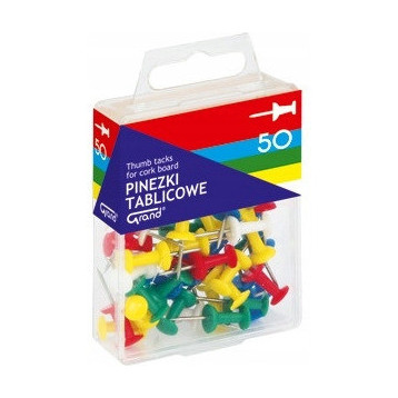 Pinezka tablicowa (50szt)GRAND 110-1116 op. plastikowe