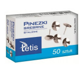 Pinezka srebrna (50szt.) GP090-AS TETIS