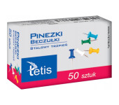 Pinezki beczułki kolor (50szt) GP100-AB TETIS