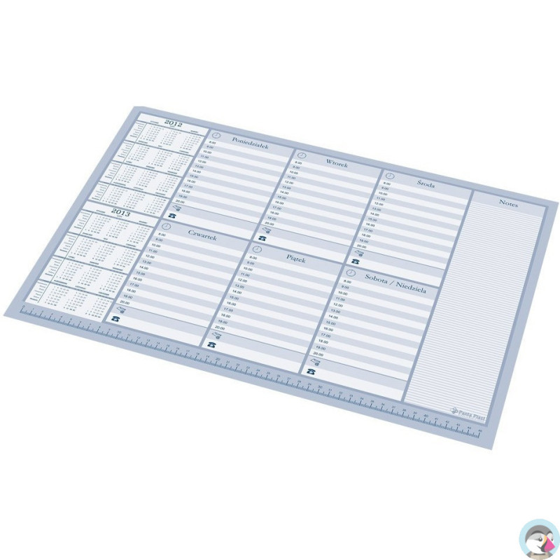 Kalendarz BIUWAR wkład plan tygodnia 470x330mm 0318-0002-99 PANTA PLAST