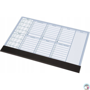 BIUWAR z listwą plan tygodnia 470x330mm 0318-0005-99 PANTA PLAST