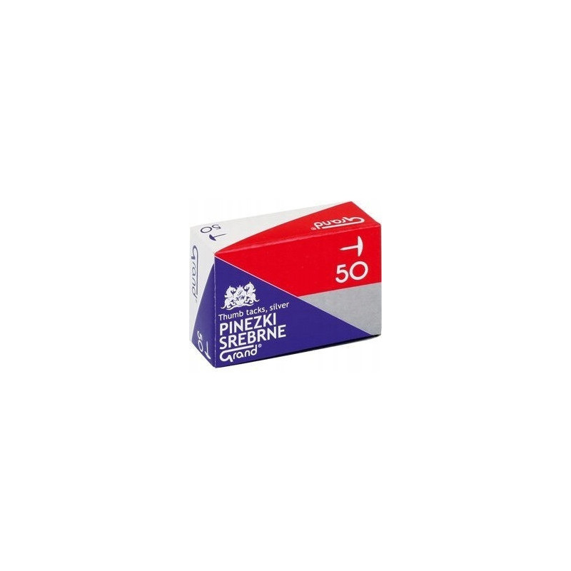 Pinezki srebrne S50 (10paczek) GRAND 110-1378
