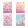 Zeszyt A5 60k kratka 70g/m2 laminowany FLORAL BEAUTY lakier miejscowy UNIPAP