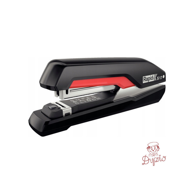 Zszywacz SUPREME S17 czarno-czerwony 30kartek RAPID 5000538