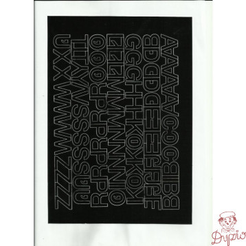 LITERY samoprzylepne 2cm (8) białe ARTDRUK