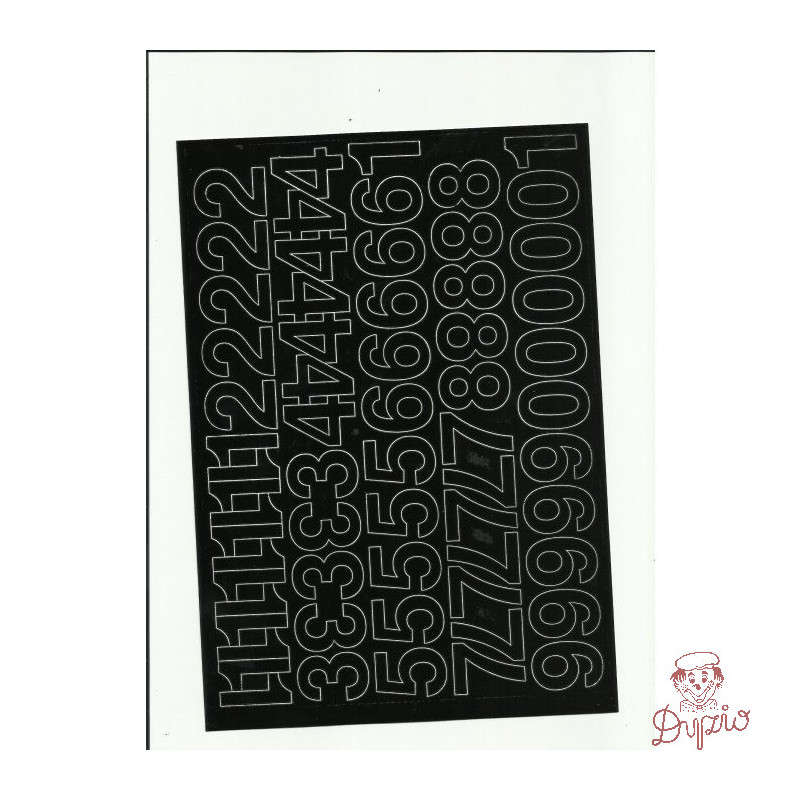 LITERY samoprzylepne 3cm (8) niebieskie ARTDRUK
