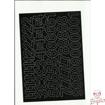 LITERY samoprzylepne 3cm (8) niebieskie ARTDRUK