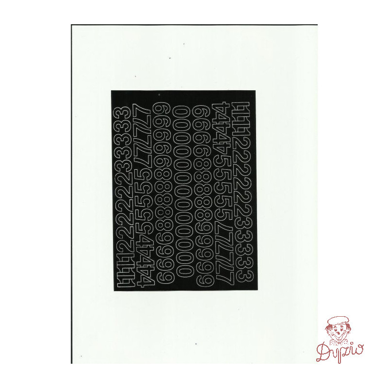 Cyfry samoprzylepne 1,5cm (8) jasne żółte ARTDRUK