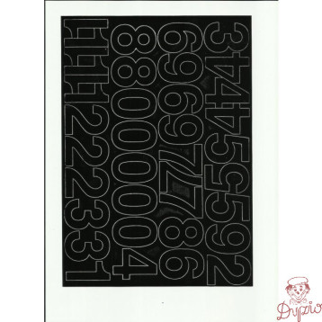 CYFRY samoprzylepne 4cm (8) j.żółte ARTDRUK