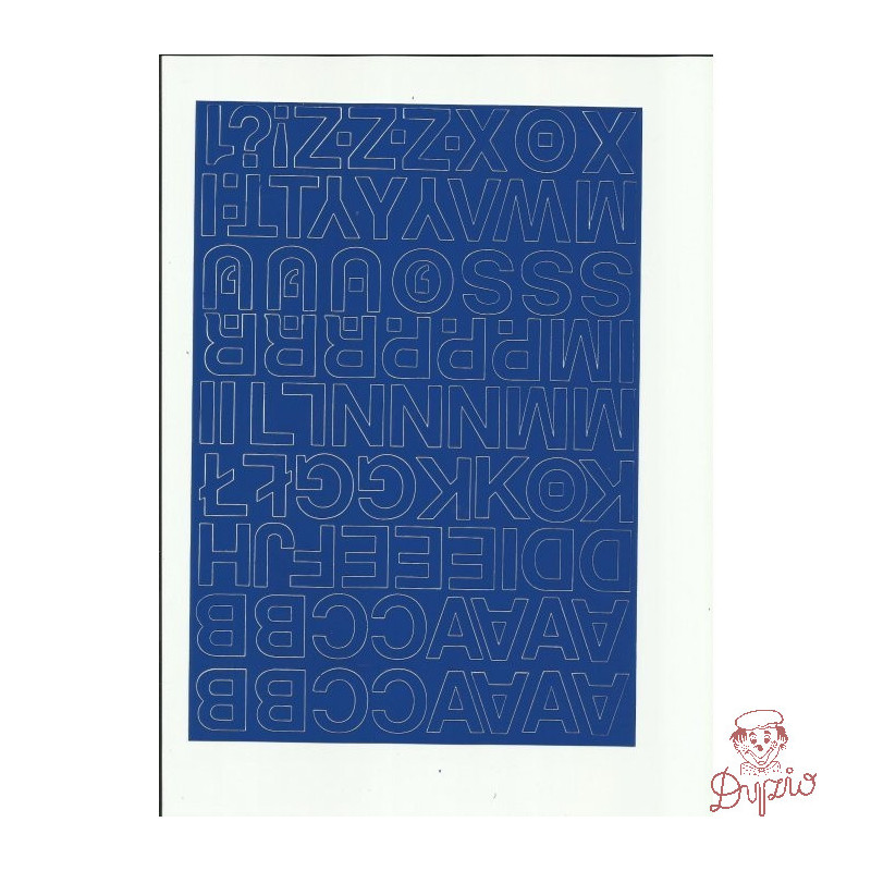 LITERY samoprzylepne 2.5cm (8) białe ARTDRUK