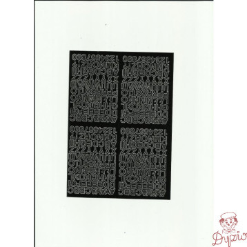 LITERY samoprzylepne 0.7cm (8) zielone ARTDRUK