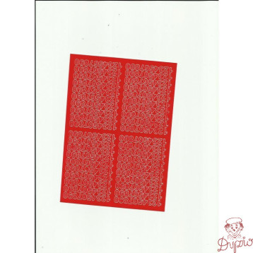 Cyfry samoprzylepne 0,7cm (8) ciemne żółte ARTDRUK