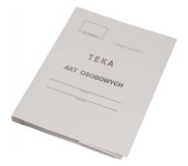 Teczka do akt osobowych A4 350g. bezkwasowa + wkładka ABCDE KIEL-TECH 4-00581/1