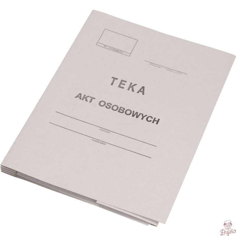 Teczka do akt osobowych A4 350g. bezkwasowa + wkładka ABCDE KIEL-TECH 4-00581/1