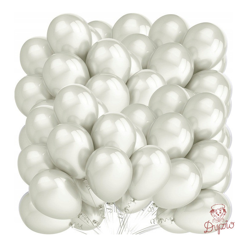 Balony metalizowane białe 12 (50szt.) FIORELLO 170-2633