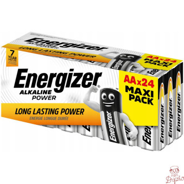 Bateria ENERGIZER Alkaline Power AA/LR6 alkaliczna MAXI PACK pudełko (24szt)