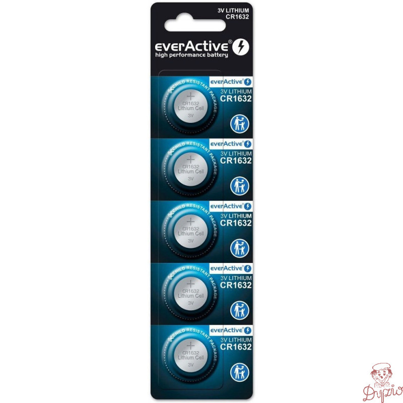 Bateria EVERACTIVE CR1632 litowa blister (5szt)