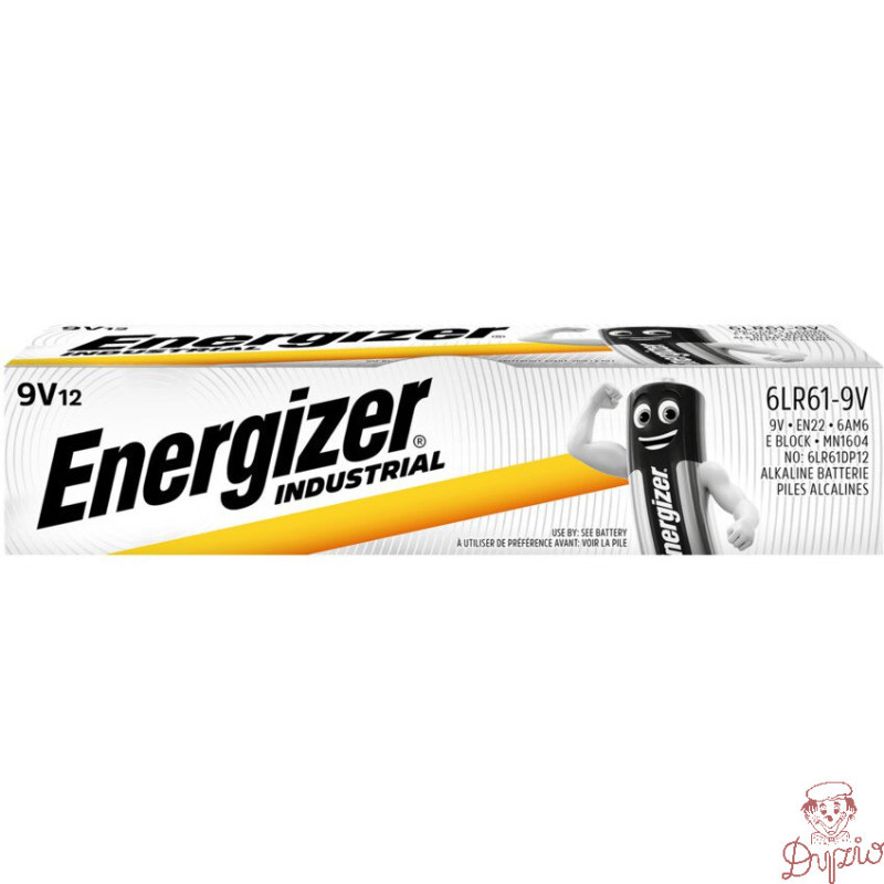 Bateria ENERGIZER Industrial 9V/6LR61 alkaliczna (12szt)