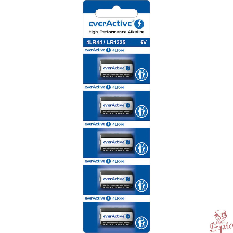 Bateria EVERACTIVE 4LR44/LR1325/544A 6V alkaliczna blister (5szt)