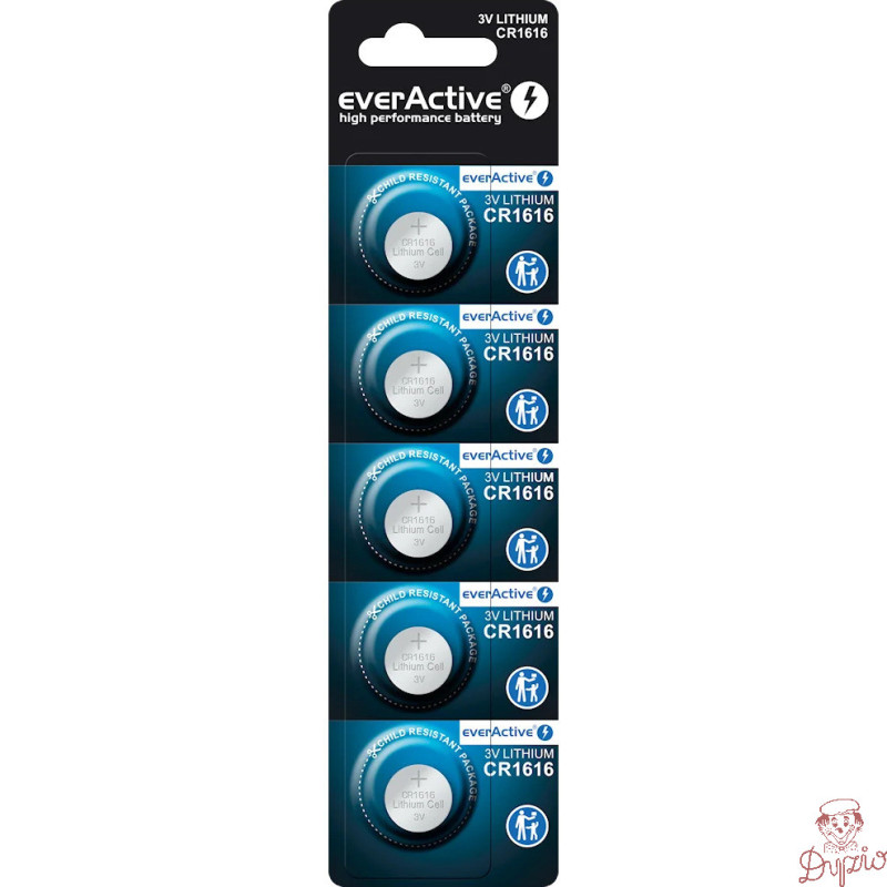 Bateria EVERACTIVE CR1616/DL1616/BR1616 3V litowa blister (5szt)