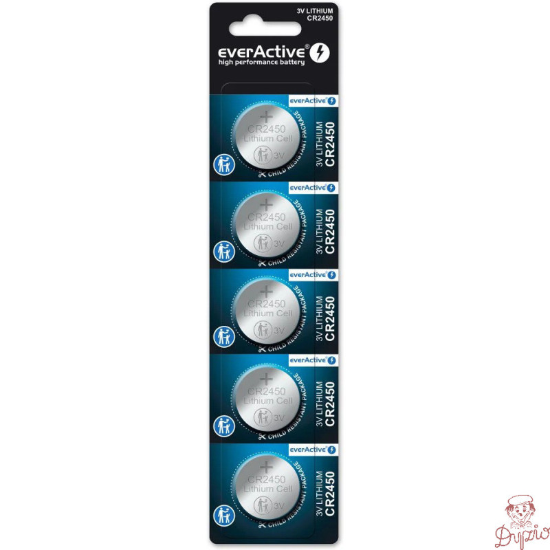 Bateria EVERACTIVE CR2450/DL2450/BR2450 3V litowa blister (5szt)